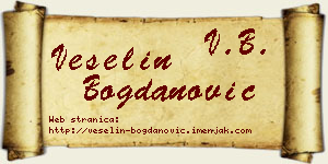 Veselin Bogdanović vizit kartica